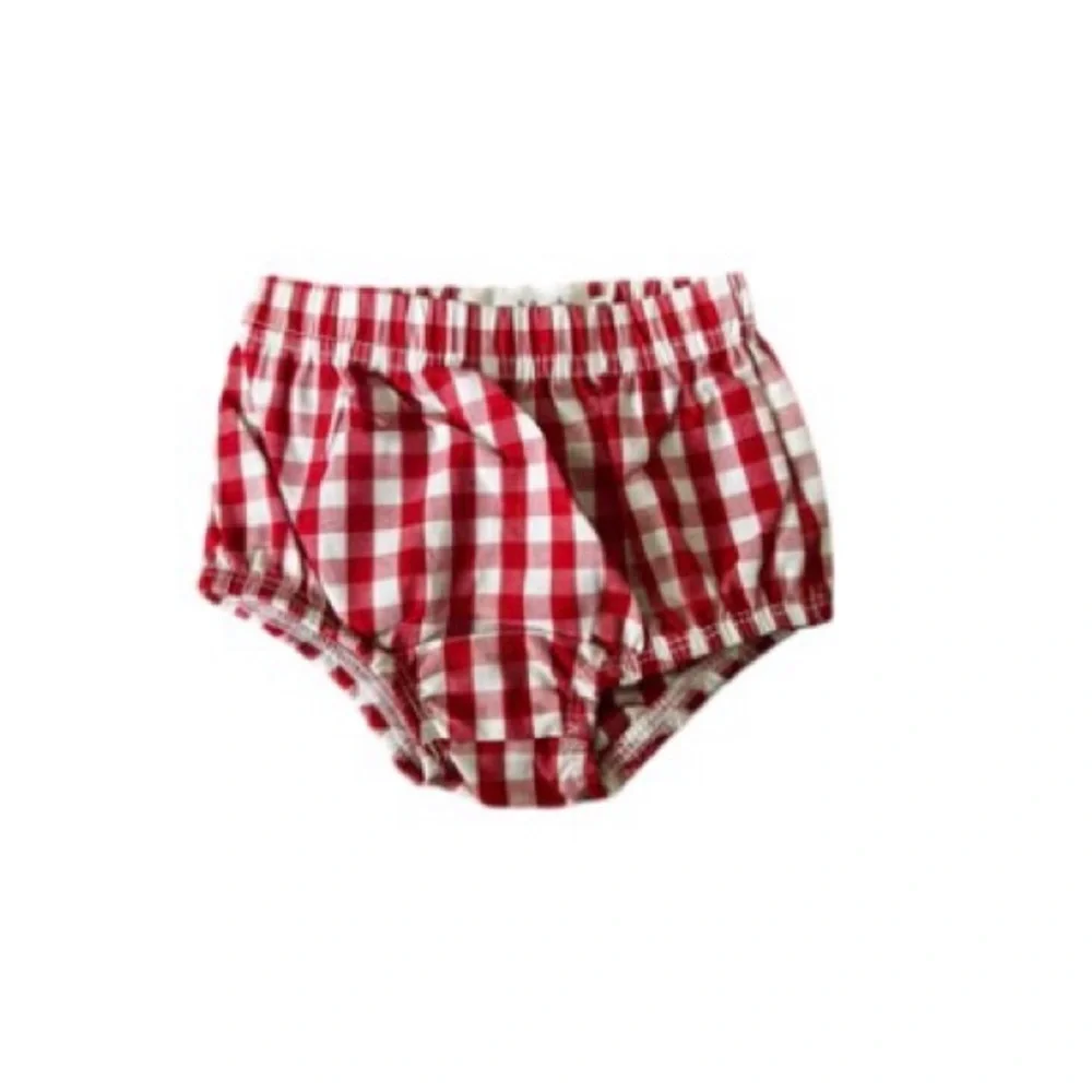 Red Gingham Diaper Cover - Classic Kids Accessory